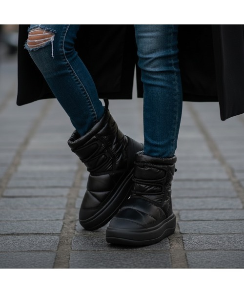 FILA（フィラ）の「PUFFER BOLD BOOTS（ブーツ・レディース・ブラック・23.0cm/24.0cm/25.0cm/26.0cm）」の4枚目の写真