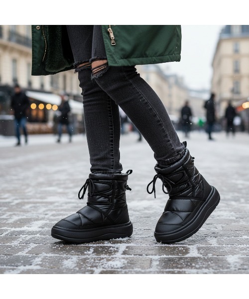 FILA（フィラ）の「PUFFER BOLD BOOTS（ブーツ・レディース・ブラック・23.0cm/24.0cm/25.0cm/26.0cm）」の5枚目の写真