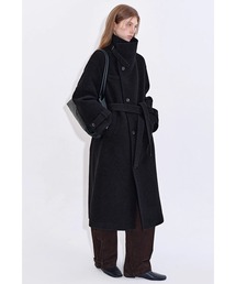 スタンドカラー ウールロングコート FD25W055【Fano Studios】【2025AW