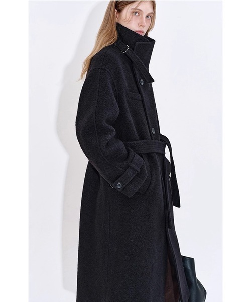 スタンドカラー ウールロングコート FD25W055【Fano Studios】【2025AW