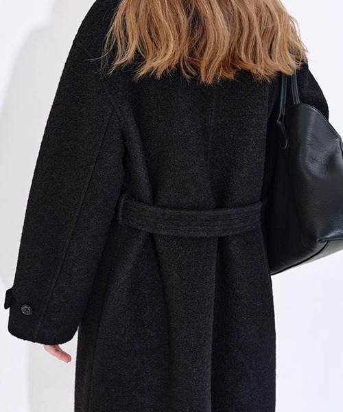 スタンドカラー ウールロングコート FD25W055【Fano Studios】【2025AW