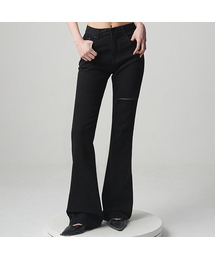 AVANDRESS（アバンドレス ）の「Cutting Bootscut Denim Pants BLACK（デニムパンツ）」