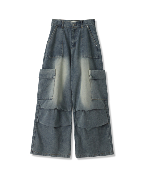 AVANDRESS（アバンドレス ）の「Accent Back String Pants CAMO（デニムパンツ・レディース・ダークグリーン・SMALL/MEDIUM/LARGE）」の8枚目の写真