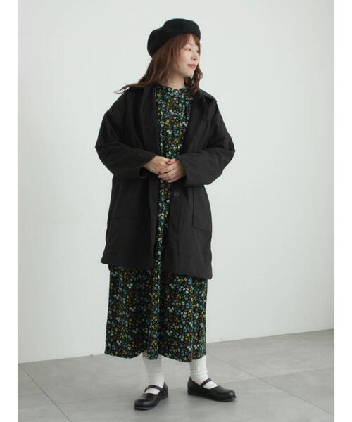 TSUHARU by Samansa Mos2（ツハルバイサマンサモスモス）の「【LIBERTY】Maria柄細コールワンピース（ワンピース・レディース・ブラック/ブルー・F）」の19枚目の写真