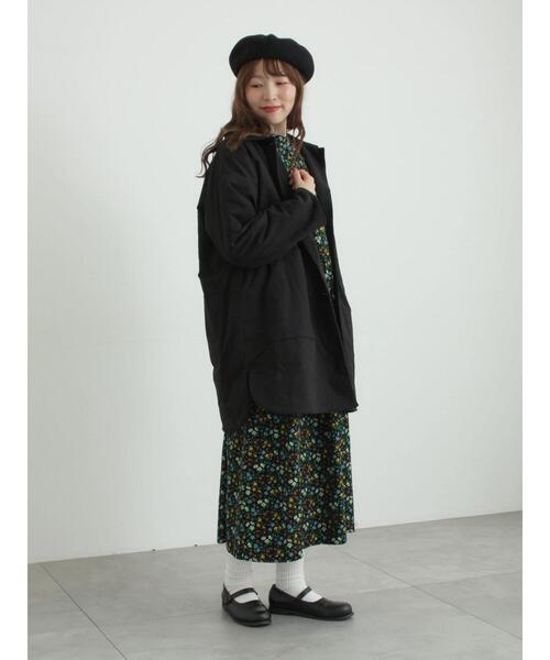 TSUHARU by Samansa Mos2（ツハルバイサマンサモスモス）の「【LIBERTY】Maria柄細コールワンピース（ワンピース・レディース・ブラック/ブルー・F）」の20枚目の写真