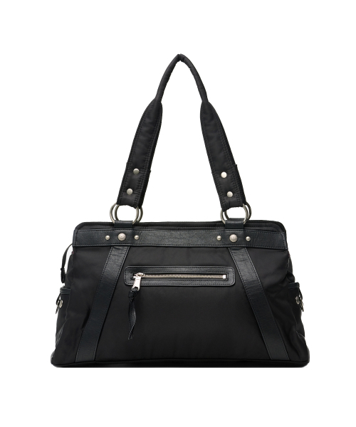 IUGAMAKARAS（イウガマカラス）の「Studded Nylon Shoulder Bag (Black)（ショルダーバッグ・レディース・その他・FREE）」の2枚目の写真