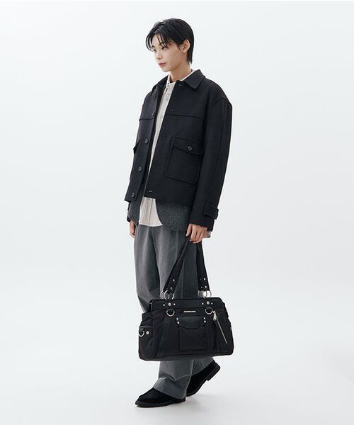 IUGAMAKARAS（イウガマカラス）の「Studded Nylon Shoulder Bag (Black)（ショルダーバッグ・レディース・その他・FREE）」の20枚目の写真