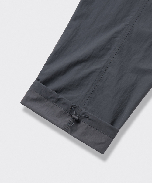 MUSINSA STANDARD（ムシンサスタンダード）の「ナイロンワンタックワイドストリングパンツ[グレー]（その他パンツ・メンズ・その他・26/40/42/28/30/32/34/36/38）」の6枚目の写真