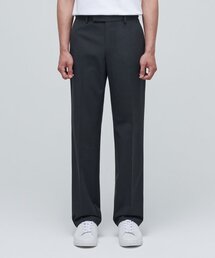 軽量セミワイド隠しバンディングスラックス[グレー]