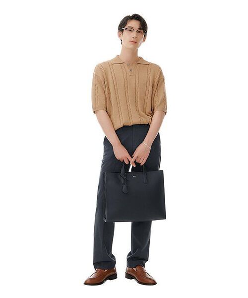 MUSINSA STANDARD（ムシンサスタンダード）の「軽量セミワイド隠しバンディングスラックス[グレー]（スラックス・メンズ・その他・26）」の12枚目の写真