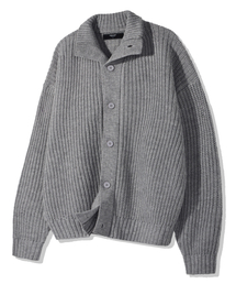 TRILLION（トリリオン）の「Washable High Neck Button Up Collar Cardigan Knit (MELANGE GRAY)（カーディガン/ボレロ）」