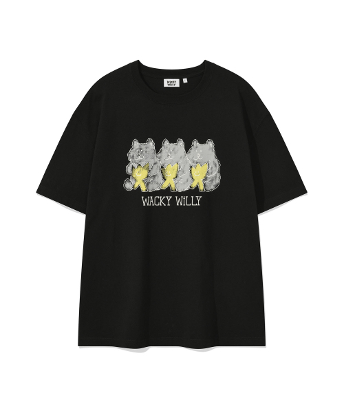 Wacky WiLLy(ワッキーウィリー)の「ベアプリント半袖Tシャツブラック(Tシャツ/カットソー・レディース・その他・SMALL/MEDIUM/LARGE/X-LARGE)」の2枚目の写真