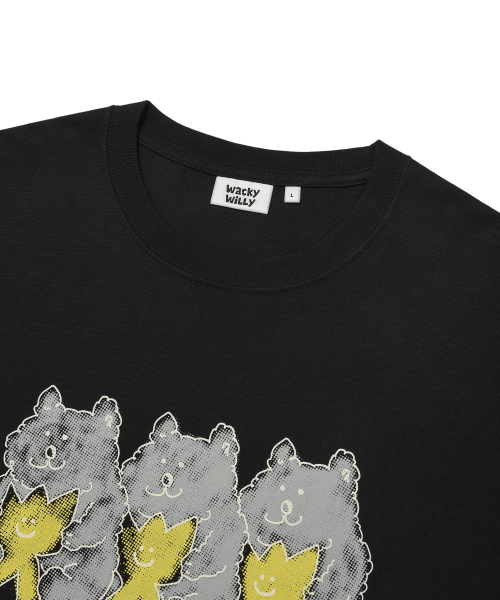 Wacky WiLLy(ワッキーウィリー)の「ベアプリント半袖Tシャツブラック(Tシャツ/カットソー・レディース・その他・SMALL/MEDIUM/LARGE/X-LARGE)」の4枚目の写真