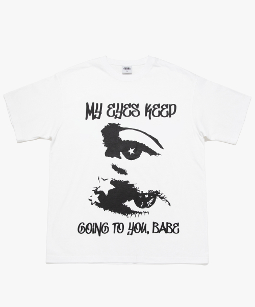 WEBHOUSE(ウェブハウス)の「アイズT-ホワイト(Tシャツ/カットソー・レディース・その他・SMALL/LARGE)」の2枚目の写真