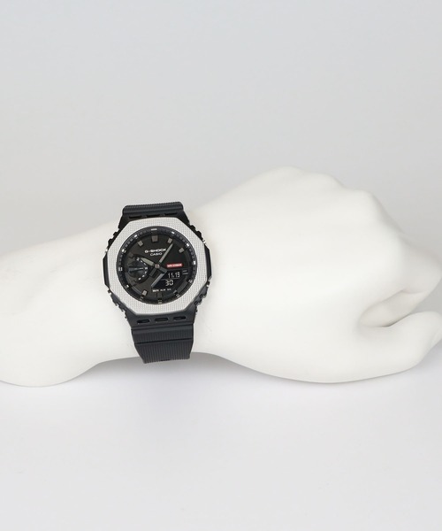 G-SHOCK(ジーショック)の「メタルベゼル / インダストリアルデザイン / GM-2100BM-1AJF(アナログ腕時計・メンズ・ブラック×シルバー・FREE)」の18枚目の写真