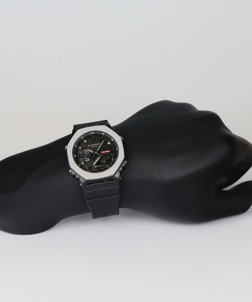 G-SHOCK(ジーショック)の「メタルベゼル / インダストリアルデザイン / GM-2100BM-1AJF(アナログ腕時計・メンズ・ブラック×シルバー・FREE)」の19枚目の写真