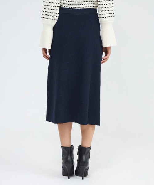 セール】【La maglia due】 フリンジAライン ニットスカート（スカート