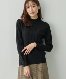 【イージーケア】ハイネックニットプルオーバー【静電気防止・洗濯機OK・6色展開】