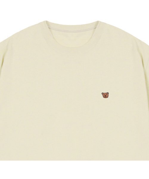 GRAVER（グレーバー）の「[UNISEX]スモールベアフェイススマイル半袖_サンドベージュ（Tシャツ/カットソー・レディース・ベージュ・SMALL/MEDIUM/LARGE/X-LARGE）」の3枚目の写真