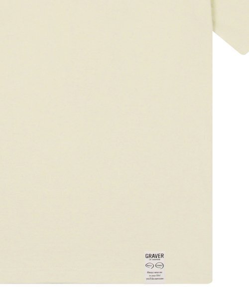 GRAVER（グレーバー）の「[UNISEX]スモールベアフェイススマイル半袖_サンドベージュ（Tシャツ/カットソー・レディース・ベージュ・SMALL/MEDIUM/LARGE/X-LARGE）」の4枚目の写真