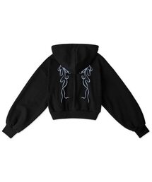 MILLION RIBBON Crop Hoodie