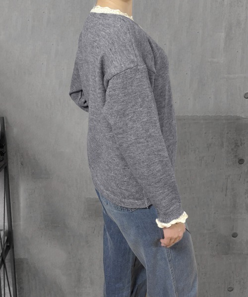 Miniministore(ミニミニストア)の「配色ニットプルオーバーラウンドネック秋服(ニット/セーター・レディース・グレー/ブラック/イエロー/ワインレッド/ライトグレー・FREE)」の19枚目の写真