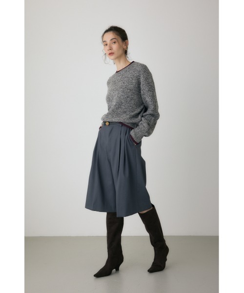 crie conforto（クリーコンフォルト）の「ミックスカラーヤーンラインニット（ニット/セーター・レディース・ブルー系その他/レッド系その他/ブラック系その他・FREE）」の5枚目の写真