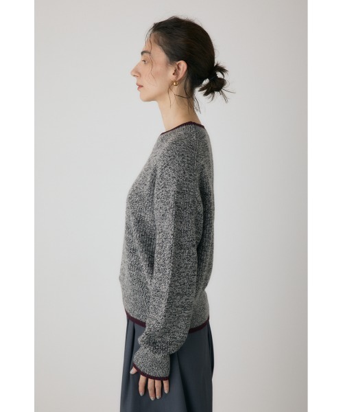 crie conforto（クリーコンフォルト）の「ミックスカラーヤーンラインニット（ニット/セーター・レディース・ブルー系その他/レッド系その他/ブラック系その他・FREE）」の8枚目の写真