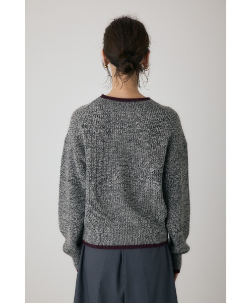 crie conforto（クリーコンフォルト）の「ミックスカラーヤーンラインニット（ニット/セーター・レディース・ブルー系その他/レッド系その他/ブラック系その他・FREE）」の9枚目の写真