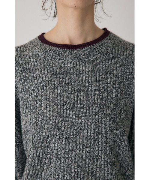 crie conforto（クリーコンフォルト）の「ミックスカラーヤーンラインニット（ニット/セーター・レディース・ブルー系その他/レッド系その他/ブラック系その他・FREE）」の10枚目の写真