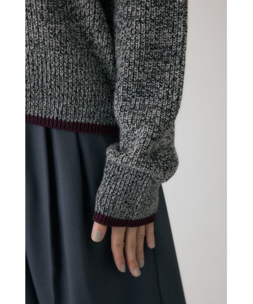 crie conforto（クリーコンフォルト）の「ミックスカラーヤーンラインニット（ニット/セーター・レディース・ブルー系その他/レッド系その他/ブラック系その他・FREE）」の12枚目の写真