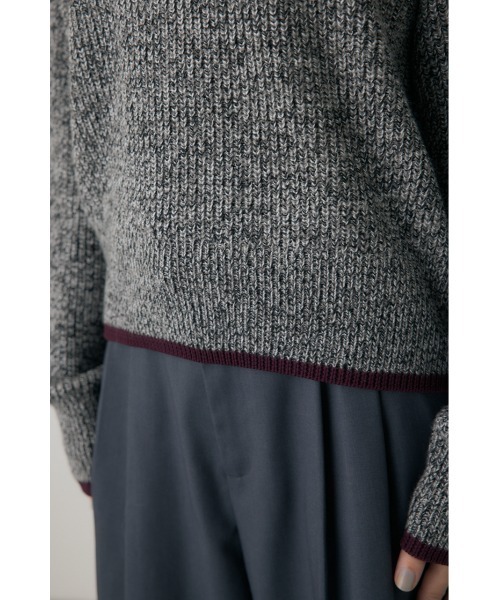 crie conforto（クリーコンフォルト）の「ミックスカラーヤーンラインニット（ニット/セーター・レディース・ブルー系その他/レッド系その他/ブラック系その他・FREE）」の13枚目の写真