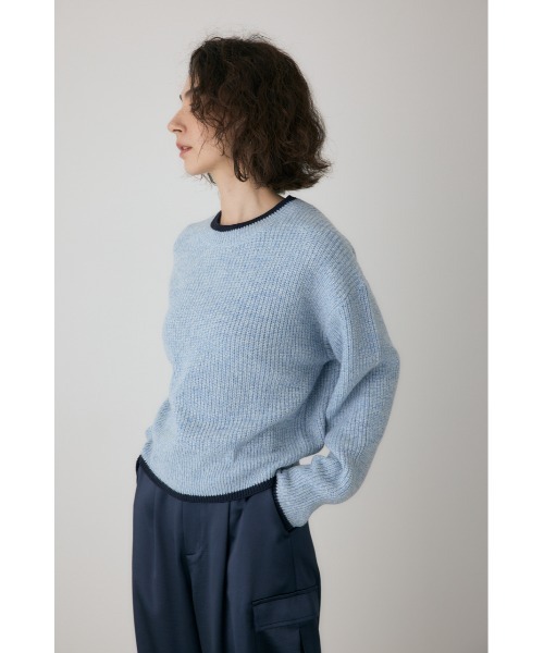 crie conforto（クリーコンフォルト）の「ミックスカラーヤーンラインニット（ニット/セーター・レディース・ブルー系その他/レッド系その他/ブラック系その他・FREE）」の14枚目の写真