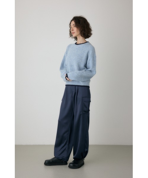 crie conforto（クリーコンフォルト）の「ミックスカラーヤーンラインニット（ニット/セーター・レディース・ブルー系その他/レッド系その他/ブラック系その他・FREE）」の15枚目の写真