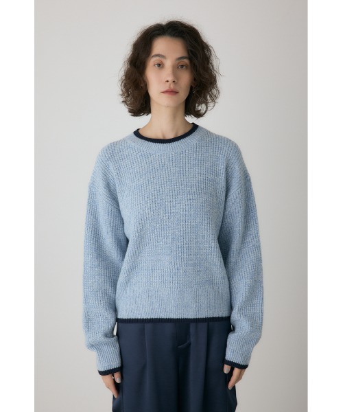 crie conforto（クリーコンフォルト）の「ミックスカラーヤーンラインニット（ニット/セーター・レディース・ブルー系その他/レッド系その他/ブラック系その他・FREE）」の16枚目の写真