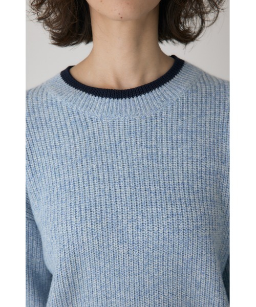 crie conforto（クリーコンフォルト）の「ミックスカラーヤーンラインニット（ニット/セーター・レディース・ブルー系その他/レッド系その他/ブラック系その他・FREE）」の19枚目の写真