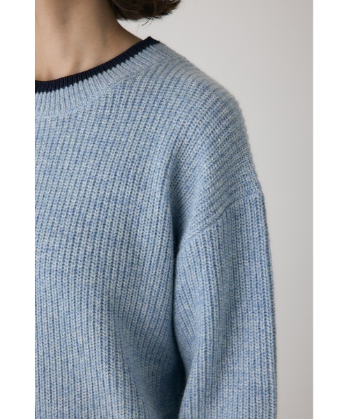 crie conforto（クリーコンフォルト）の「ミックスカラーヤーンラインニット（ニット/セーター・レディース・ブルー系その他/レッド系その他/ブラック系その他・FREE）」の20枚目の写真