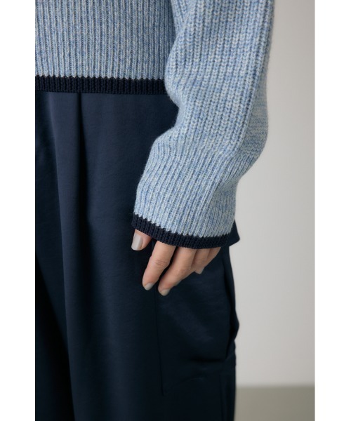 crie conforto（クリーコンフォルト）の「ミックスカラーヤーンラインニット（ニット/セーター・レディース・ブルー系その他/レッド系その他/ブラック系その他・FREE）」の21枚目の写真