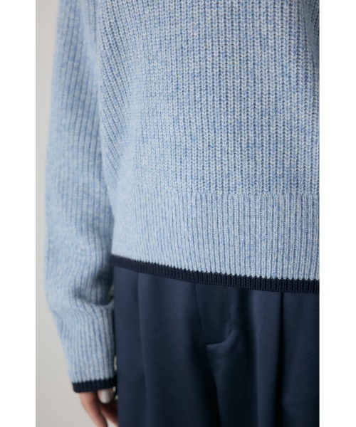 crie conforto（クリーコンフォルト）の「ミックスカラーヤーンラインニット（ニット/セーター・レディース・ブルー系その他/レッド系その他/ブラック系その他・FREE）」の22枚目の写真