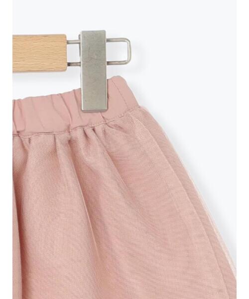 Samansa Mos2 Lagom（サマンサモスモスラーゴム）の「チュールスカート（スカート・キッズ・グレー/ピンク・小(S)/中(M)/大(L)/特(XL)）」の5枚目の写真