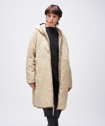 cloenc（クロエンス）の「【TAION】シティ リバーシブル パイピングフード ダウン×ボア コート（ダウンジャケット/コート）」