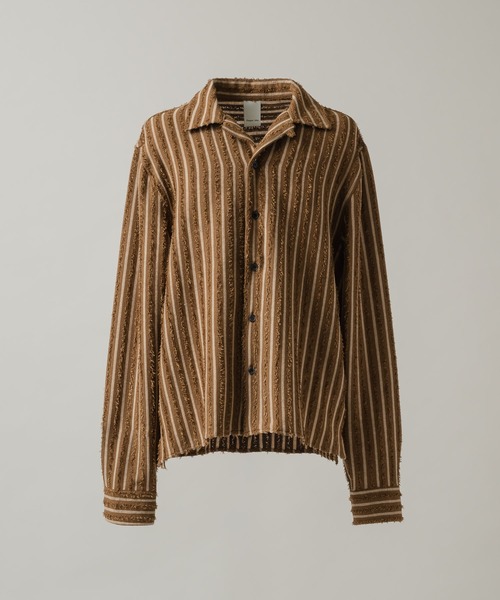 CASPER JOHN(キャスパージョン)の「Pile stripe shirts/パイルストライプシャツ(シャツ/ブラウス・メンズ・ブラック/ブラウン・MEDIUM/SMALL/X-SMALL/LARGE)」の22枚目の写真
