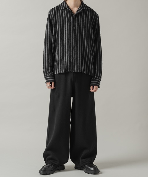 CASPER JOHN(キャスパージョン)の「Pile stripe shirts/パイルストライプシャツ(シャツ/ブラウス・メンズ・ブラック/ブラウン・MEDIUM/SMALL/X-SMALL/LARGE)」の20枚目の写真