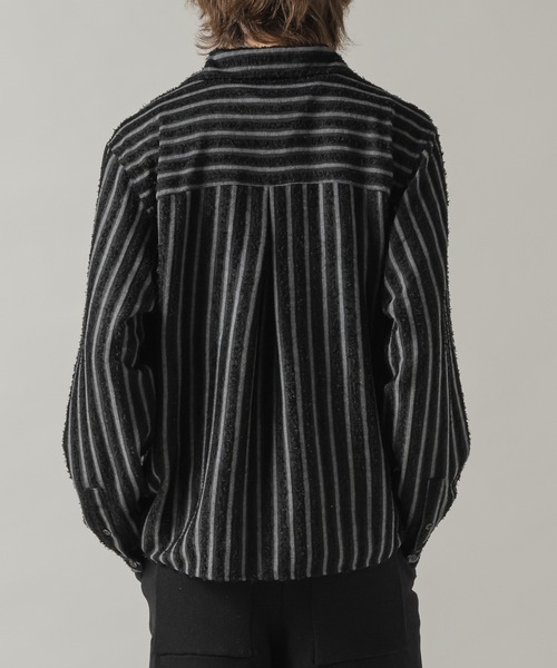 CASPER JOHN(キャスパージョン)の「Pile stripe shirts/パイルストライプシャツ(シャツ/ブラウス・メンズ・ブラック/ブラウン・MEDIUM/SMALL/X-SMALL/LARGE)」の19枚目の写真