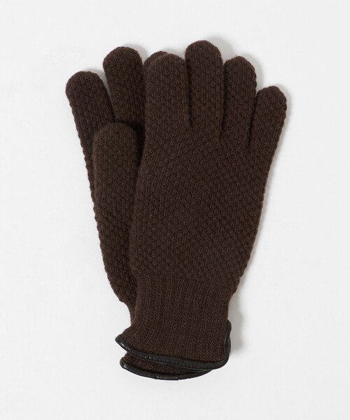 UNITED ARROWS（ユナイテッドアローズ）の「ニット グローブ（手袋・メンズ・ブラック/ダークブラウン/パープル/オレンジ・FREE）」の2枚目の写真