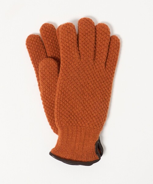 UNITED ARROWS（ユナイテッドアローズ）の「ニット グローブ（手袋・メンズ・ブラック/ダークブラウン/パープル/オレンジ・FREE）」の4枚目の写真