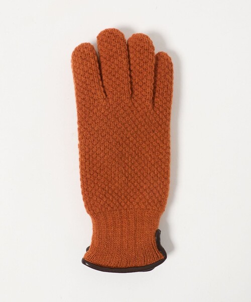 UNITED ARROWS（ユナイテッドアローズ）の「ニット グローブ（手袋・メンズ・ブラック/ダークブラウン/パープル/オレンジ・FREE）」の5枚目の写真