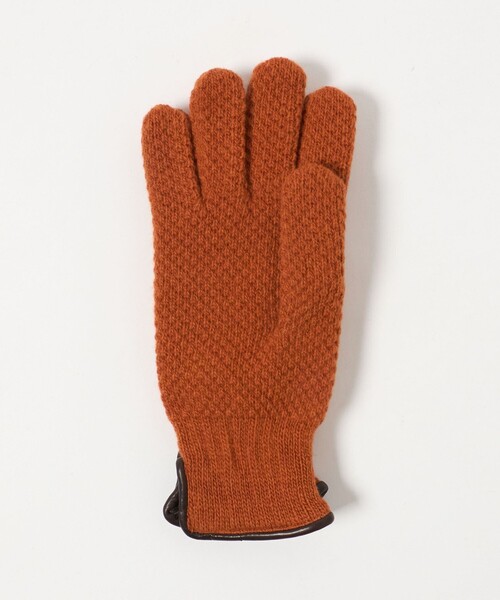 UNITED ARROWS（ユナイテッドアローズ）の「ニット グローブ（手袋・メンズ・ブラック/ダークブラウン/パープル/オレンジ・FREE）」の6枚目の写真