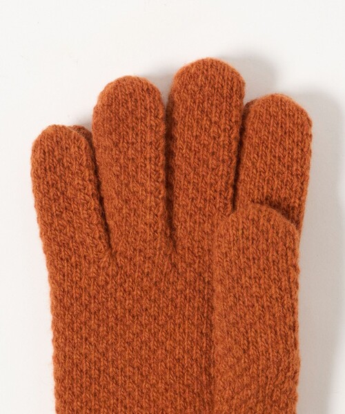 UNITED ARROWS（ユナイテッドアローズ）の「ニット グローブ（手袋・メンズ・ブラック/ダークブラウン/パープル/オレンジ・FREE）」の7枚目の写真