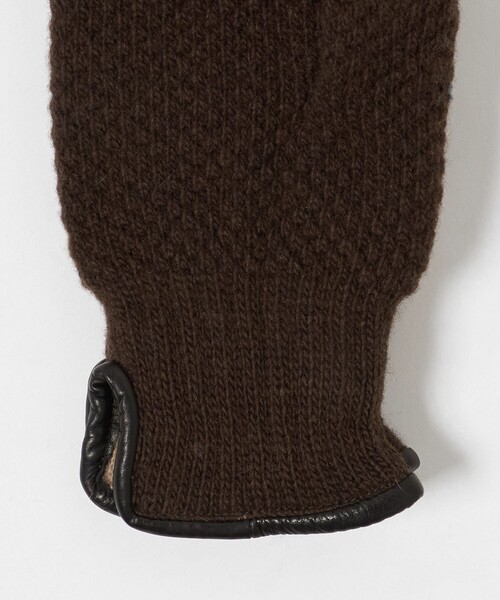 UNITED ARROWS（ユナイテッドアローズ）の「ニット グローブ（手袋・メンズ・ブラック/ダークブラウン/パープル/オレンジ・FREE）」の14枚目の写真